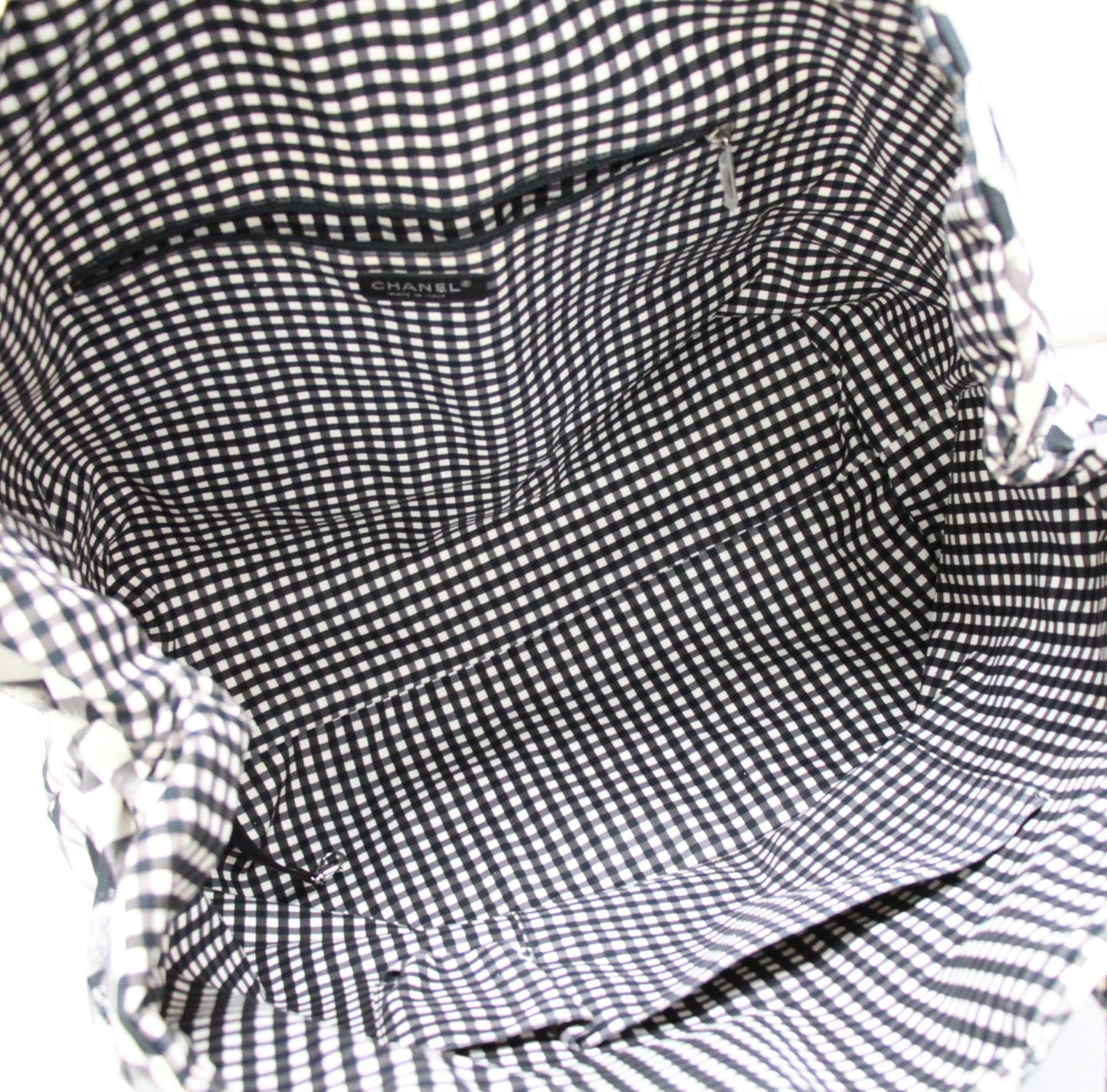 CHANEL 2000 Cruise Gingham Check Tote Bag Size ONE SIZE