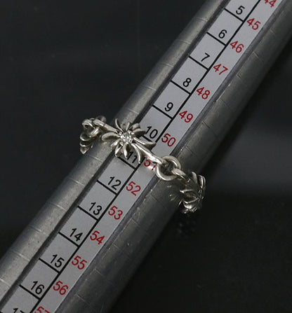 CHROME HEARTS Tiny E CH Plus Diamond Ring Size ONE SIZE