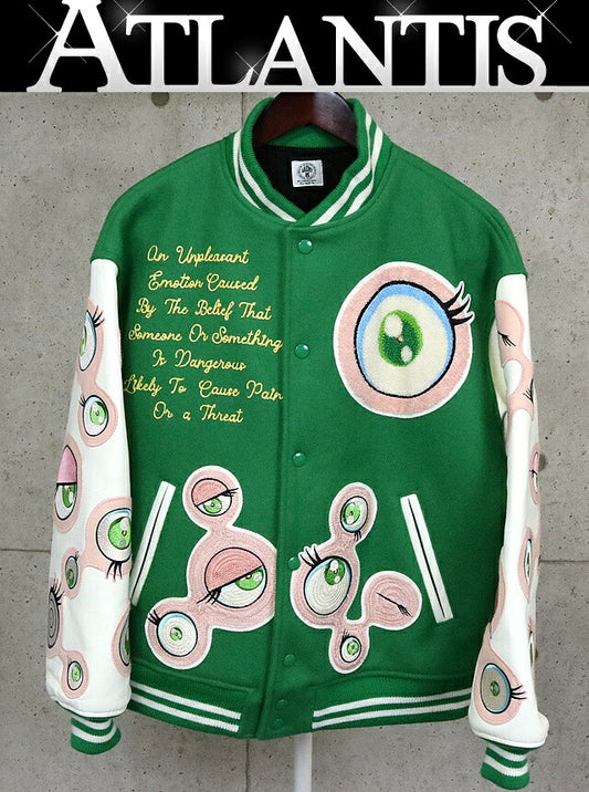 SAINT MICHAEL x Takashi Murakami Multi-Patch Varsity Size M