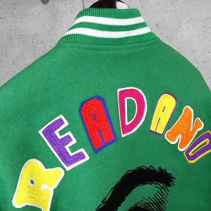 SAINT MICHAEL x Takashi Murakami Multi-Patch Varsity Size M