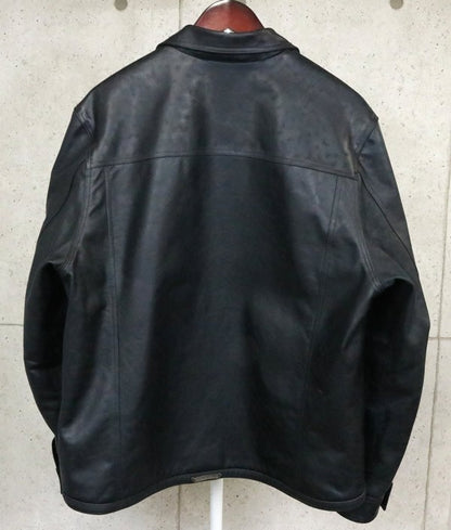 CHROME HEARTS WHIPLASH Horsehide Leather Jacket Black Size M