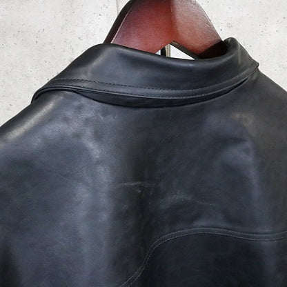 CHROME HEARTS WHIPLASH Horsehide Leather Jacket Black Size M