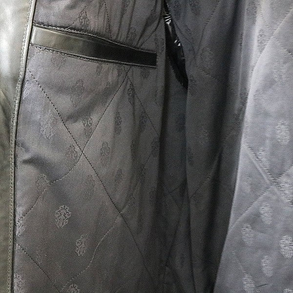 CHROME HEARTS WHIPLASH Horsehide Leather Jacket Black Size M