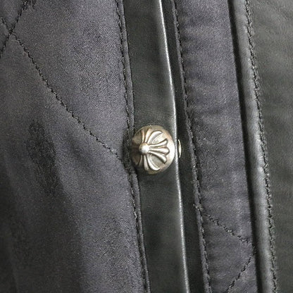 CHROME HEARTS WHIPLASH Horsehide Leather Jacket Black Size M