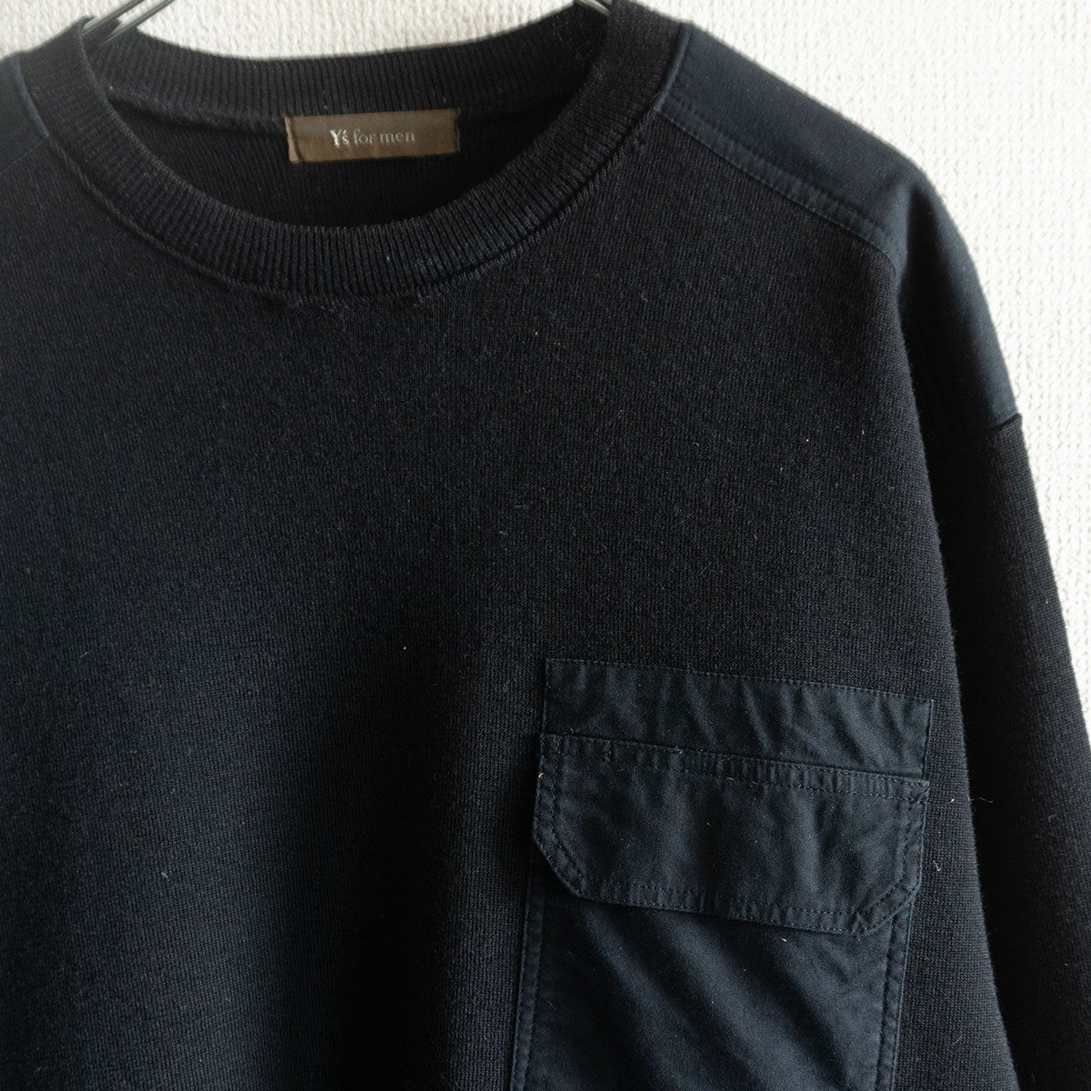 Y's for Men Military Knit Sweater Black Size L