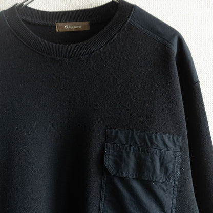 Y's for Men Military Knit Sweater Black Size L
