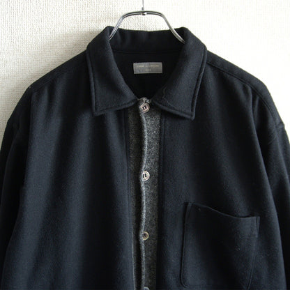 Comme des Garcons 96 90s Boxy Paneled Shirt Black Size XXL