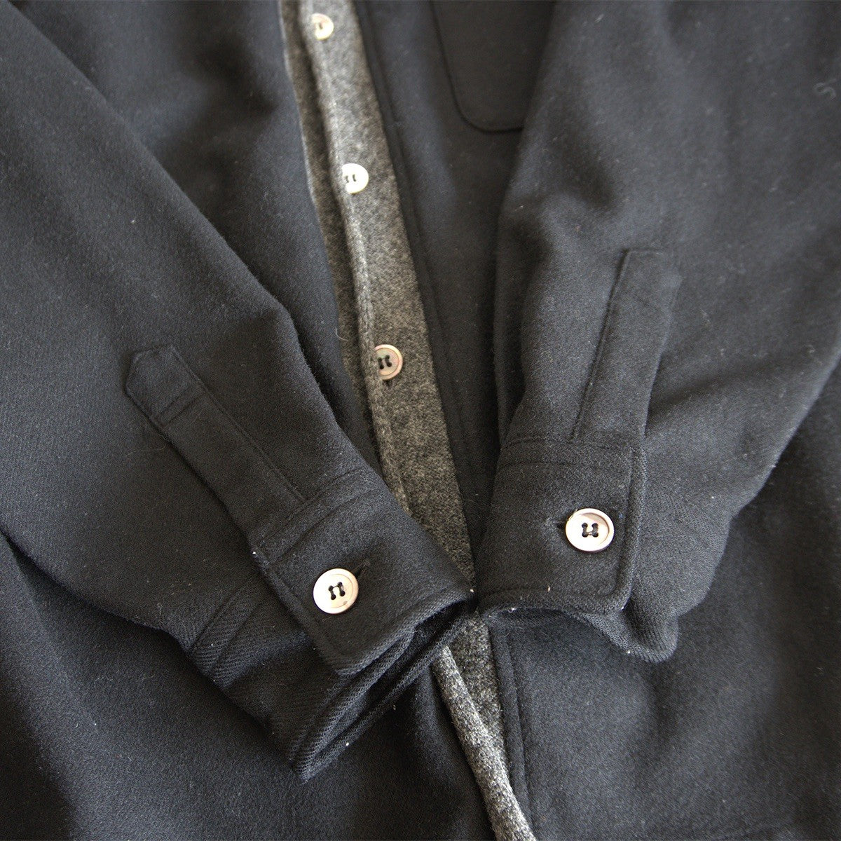 Comme des Garcons 96 90s Boxy Paneled Shirt Black Size XXL