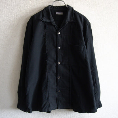 Comme des Garcons 01 Boxy Open Collar Shirt Black Size L