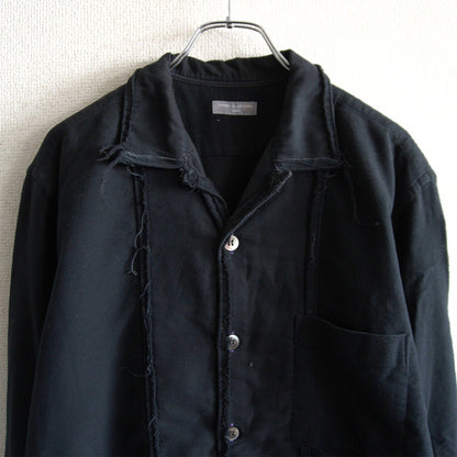 Comme des Garcons 01 Boxy Open Collar Shirt Black Size L