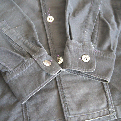 Comme des Garcons 01 Boxy Open Collar Shirt Black Size L