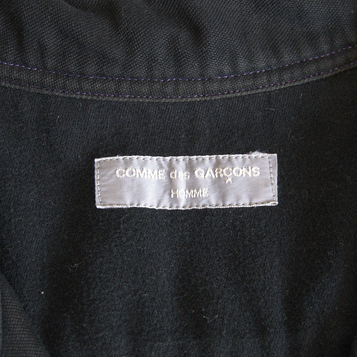 Comme des Garcons 01 Boxy Open Collar Shirt Black Size L