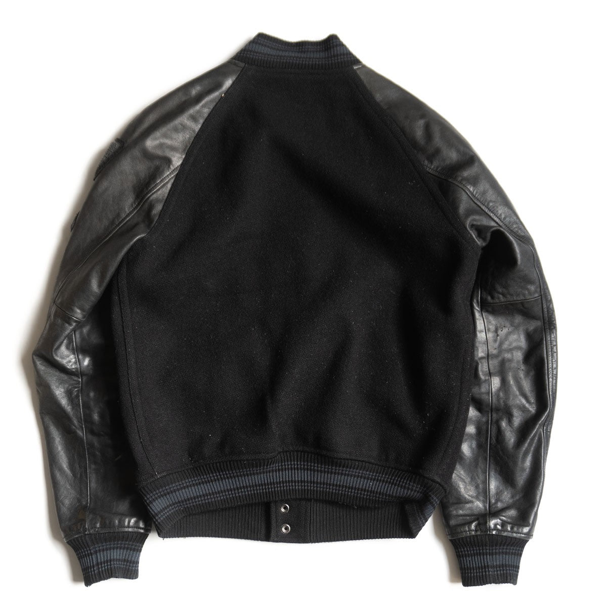 POLO RALPH LAUREN Leather Sleeve Varsity Jacket Size S