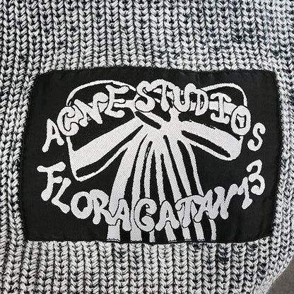 Acne Studios 25AW Cotton Knit Sweater White/Black Size S