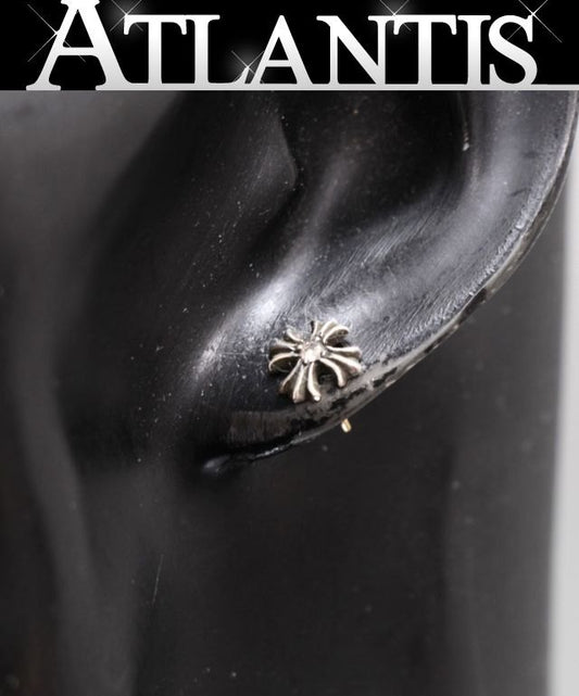 CHROME HEARTS CH Plus 1P Diamond Stud Earring Size ONE SIZE