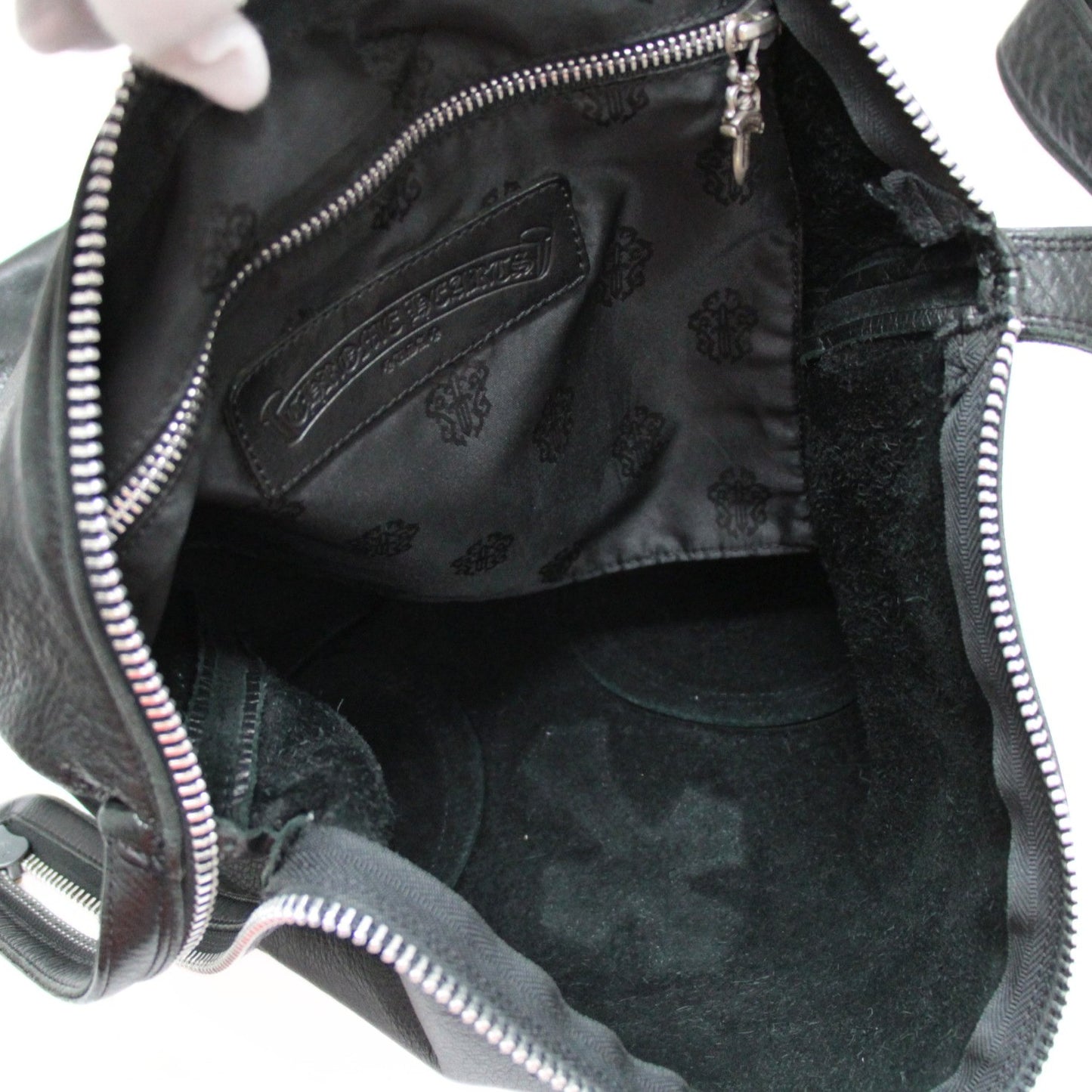 CHROME HEARTS Lelo Flare Knee Cross Bag Black Size ONE SIZE