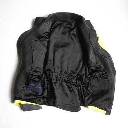Louis Vuitton Leather Motorcycle Jacket Size 48