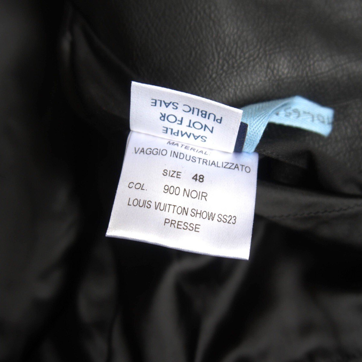 Louis Vuitton Leather Motorcycle Jacket Size 48