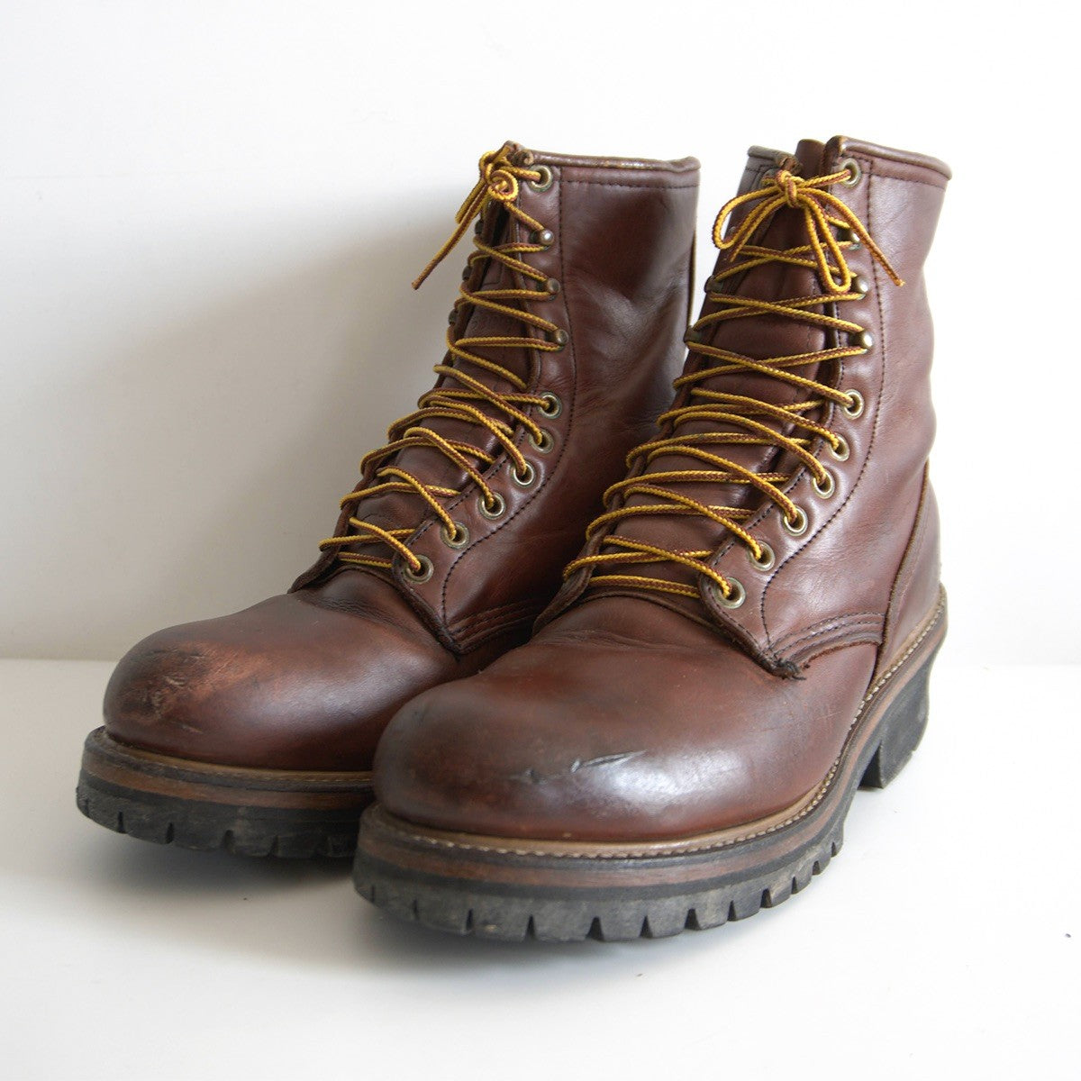 REDWING 90s PT91 4418 Logger Boots Made in USA Size 8E