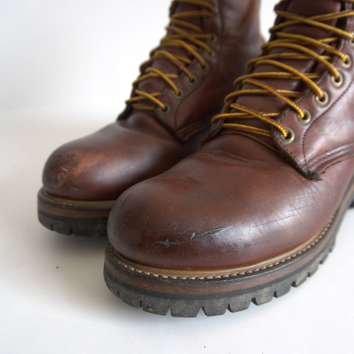 REDWING 90s PT91 4418 Logger Boots Made in USA Size 8E