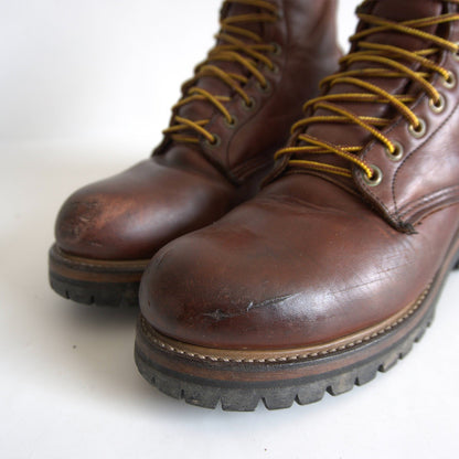 REDWING 90s PT91 4418 Logger Boots Made in USA Size 8E