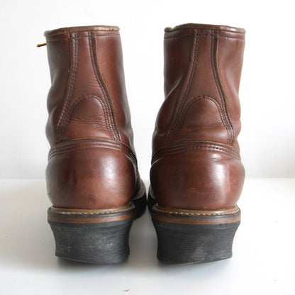 REDWING 90s PT91 4418 Logger Boots Made in USA Size 8E
