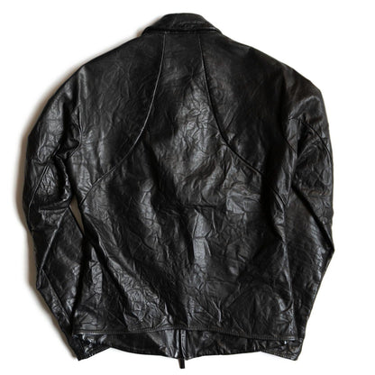 Layer-0 Leather jacket Black Size 46