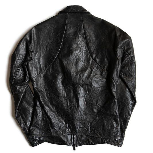 Layer-0 Leather jacket Black Size 46