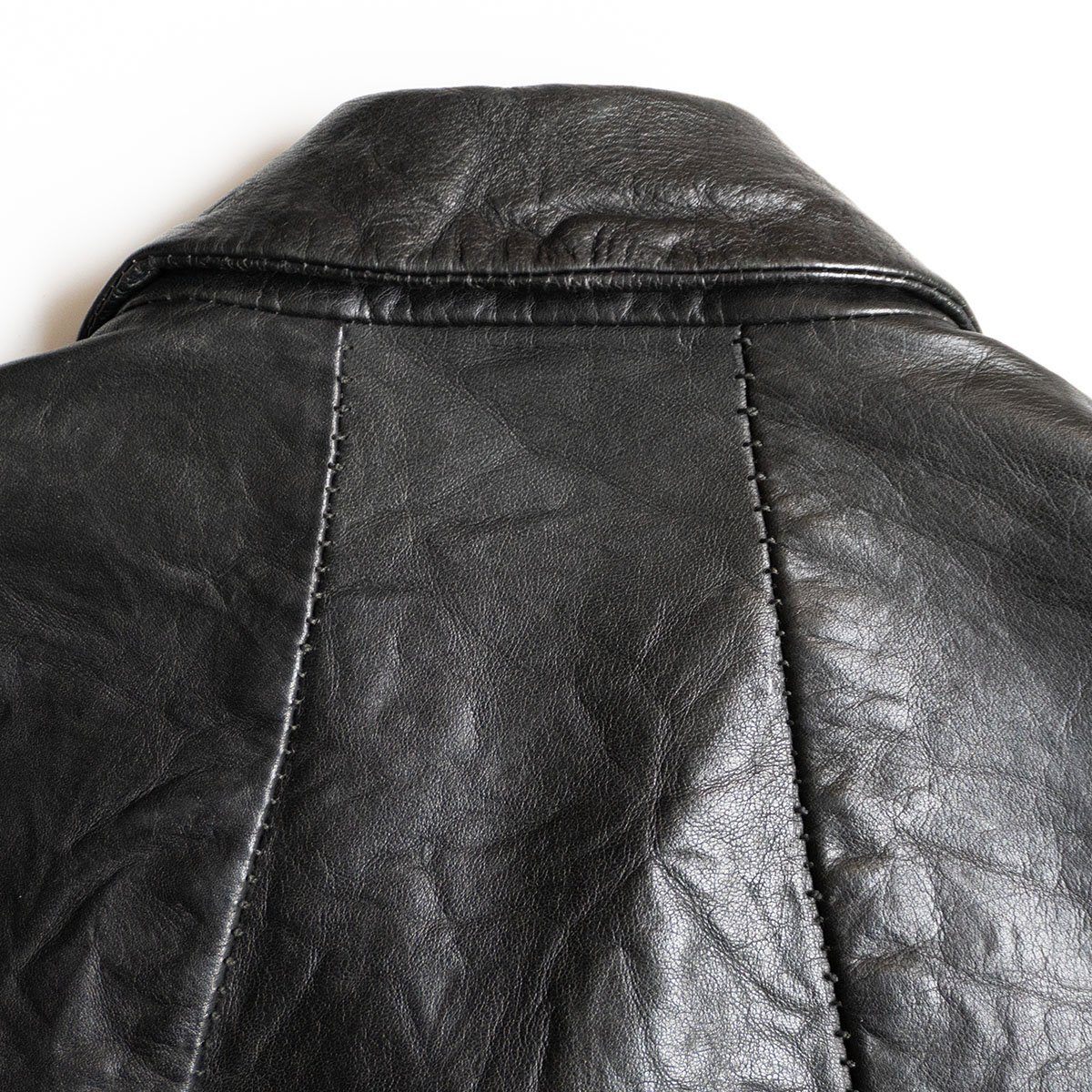Layer-0 Leather jacket Black Size 46