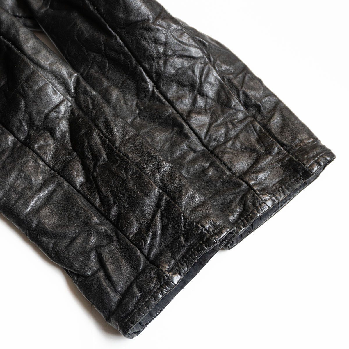 Layer-0 Leather jacket Black Size 46