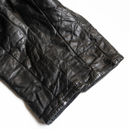 Layer-0 Leather jacket Black Size 46