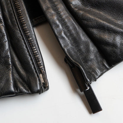 Layer-0 Leather jacket Black Size 46