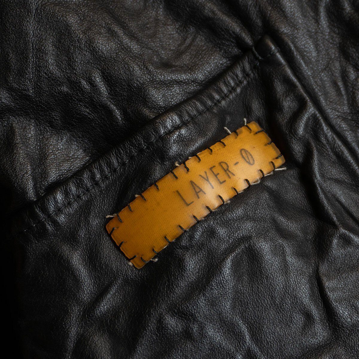 Layer-0 Leather jacket Black Size 46