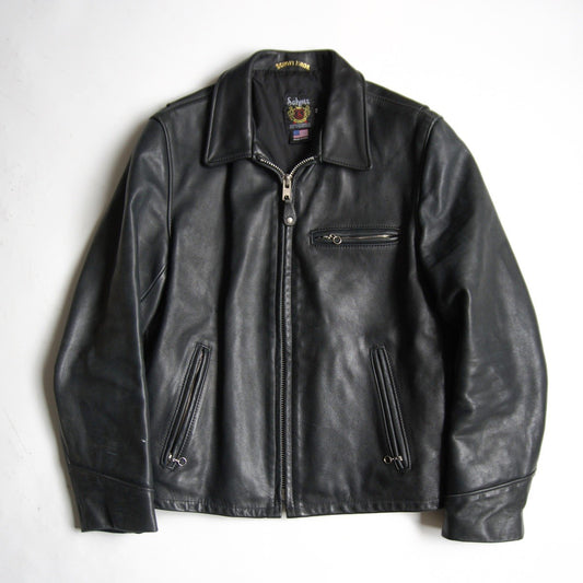 SCHOTT 103US Collared Single Rider Leather Jacket Size XS
