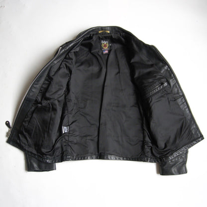 SCHOTT 103US Collared Single Rider Leather Jacket Size XS