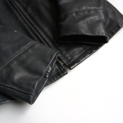 SCHOTT 103US Collared Single Rider Leather Jacket Size XS