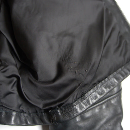 SCHOTT 103US Collared Single Rider Leather Jacket Size XS