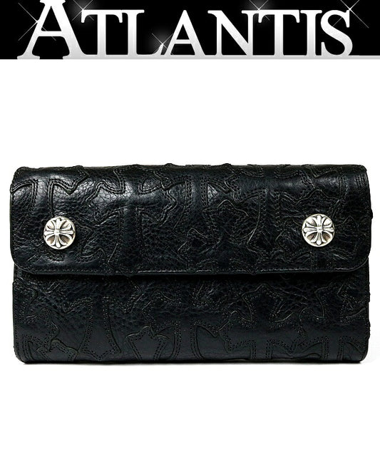 CHROME HEARTS Cemetery Cross Patch Wave Wallet Size ONE SIZE