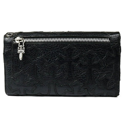 CHROME HEARTS Cemetery Cross Patch Wave Wallet Size ONE SIZE