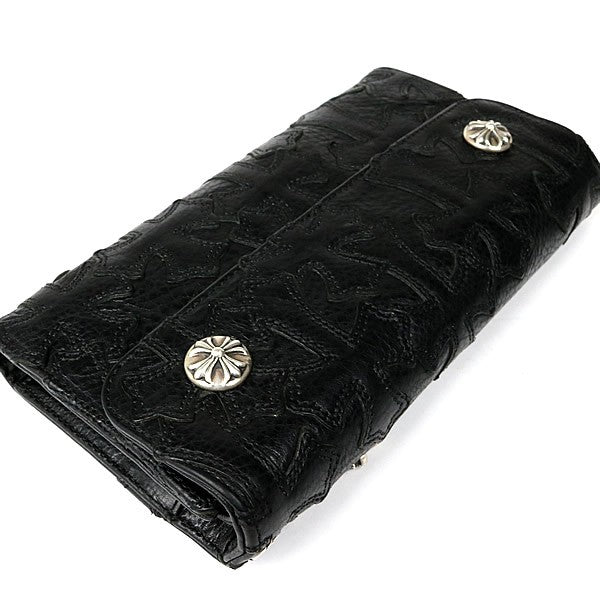 CHROME HEARTS Cemetery Cross Patch Wave Wallet Size ONE SIZE