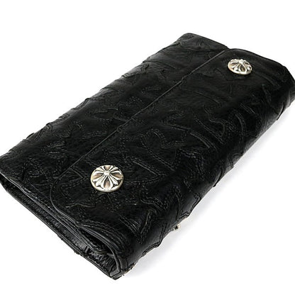 CHROME HEARTS Cemetery Cross Patch Wave Wallet Size ONE SIZE