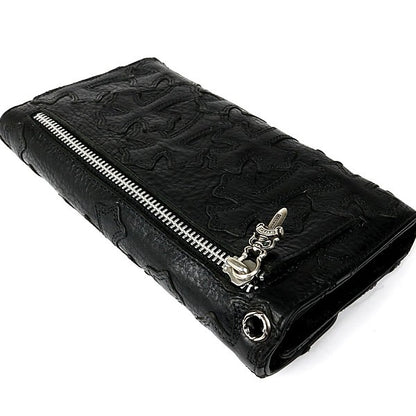 CHROME HEARTS Cemetery Cross Patch Wave Wallet Size ONE SIZE