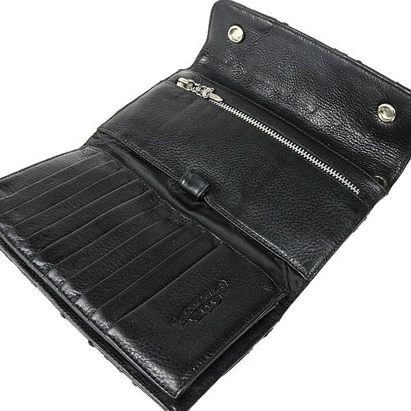 CHROME HEARTS Cemetery Cross Patch Wave Wallet Size ONE SIZE
