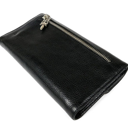 CHROME HEARTS Wave Wallet Cross Button Leather Size ONE SIZE