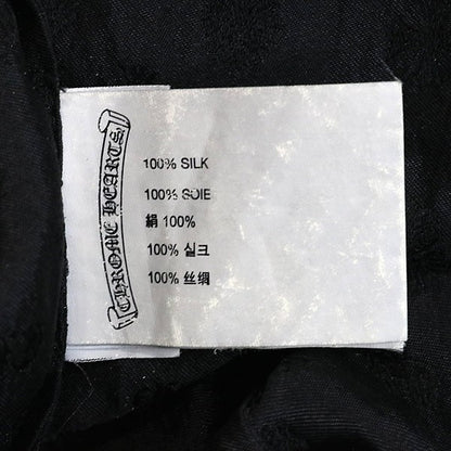 CHROME HEARTS All Over Print Silk Pants Black Size S