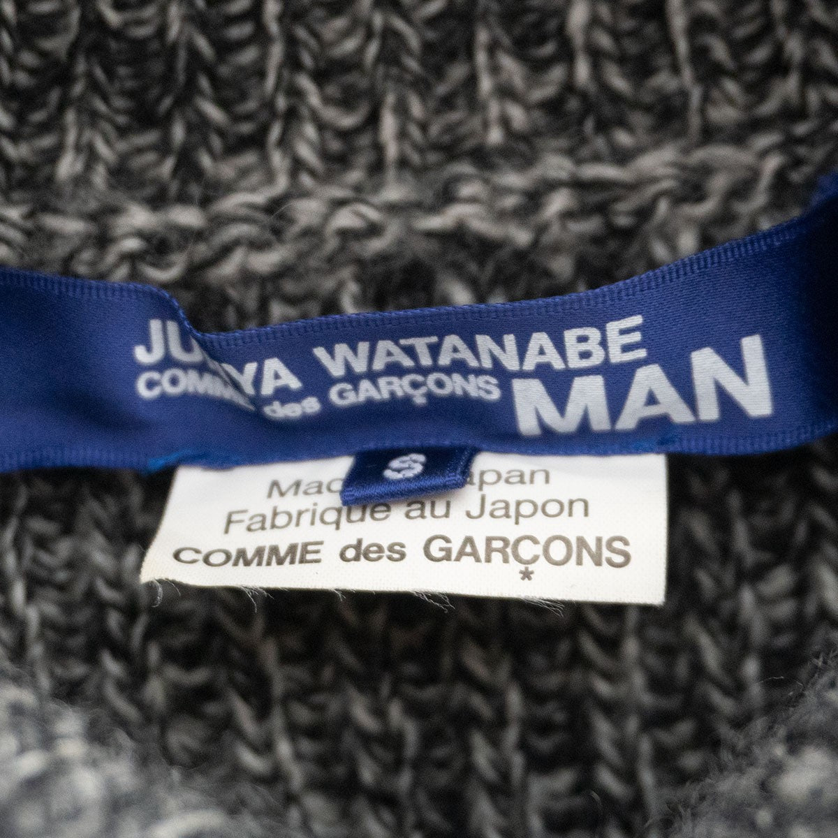 Comme des Garcons Junya Watanabe Paneled Sleeve Turtleneck Knit Sweater Size S