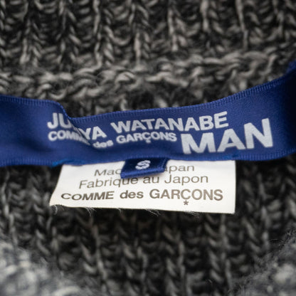 Comme des Garcons Junya Watanabe Paneled Sleeve Turtleneck Knit Sweater Size S