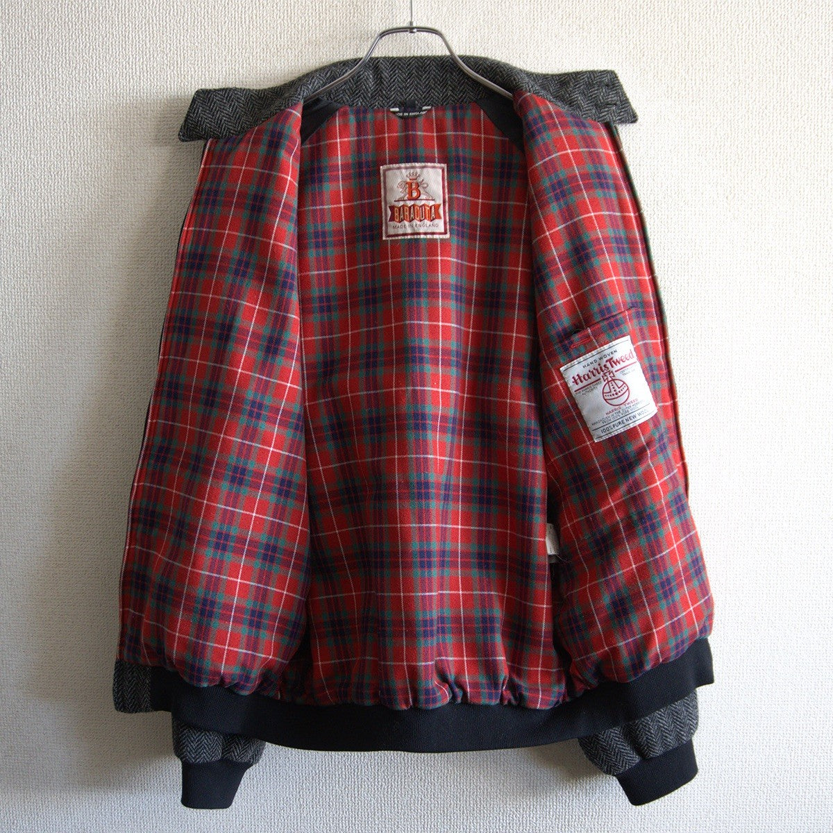 Baracuta x Harris Tweed G Harris Tweed Harrington Jacket Size 38