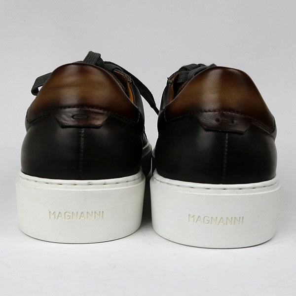 MAGNANNI Leather Low-Top Sneakers Black Size 7