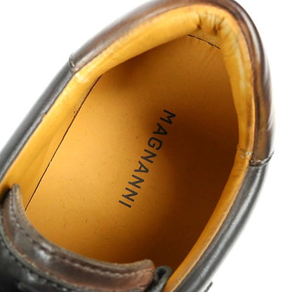 MAGNANNI Leather Low-Top Sneakers Black Size 7